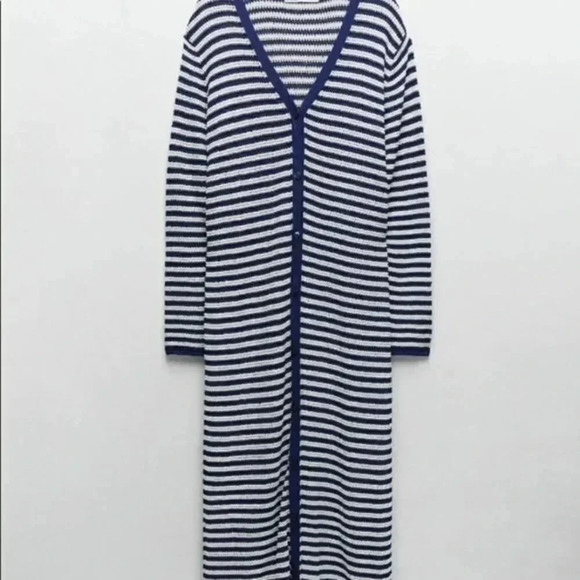 Zara  Striped knit cardigan - Picture 7 of 14